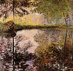 Claude Monet Pond at Montgeron painting